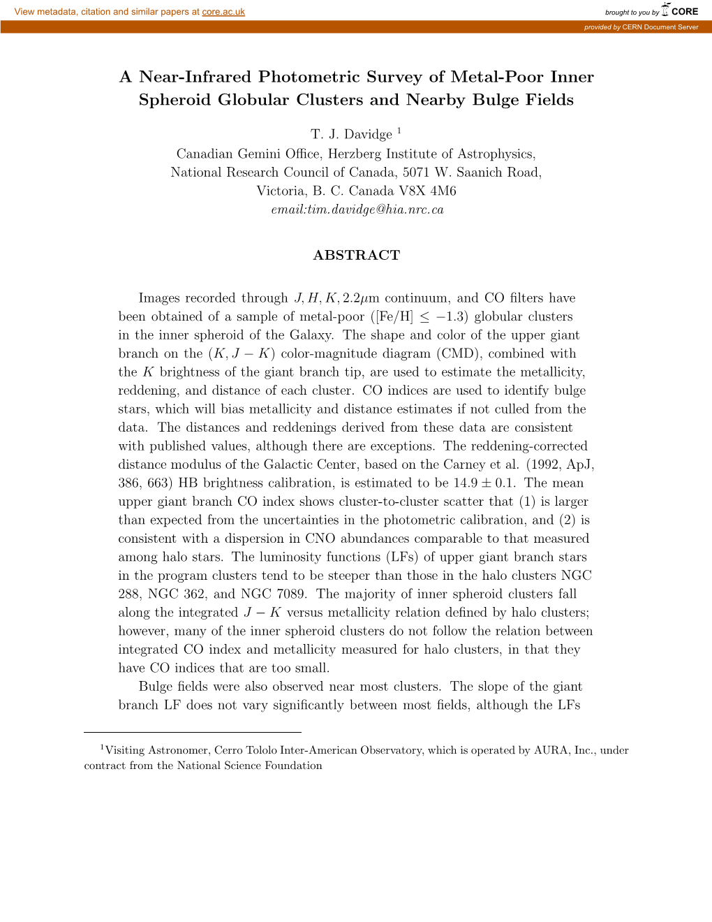 A Near-Infrared Photometric Survey of Metal-Poor Inner Spheroid Globular Clusters and Nearby Bulge Fields