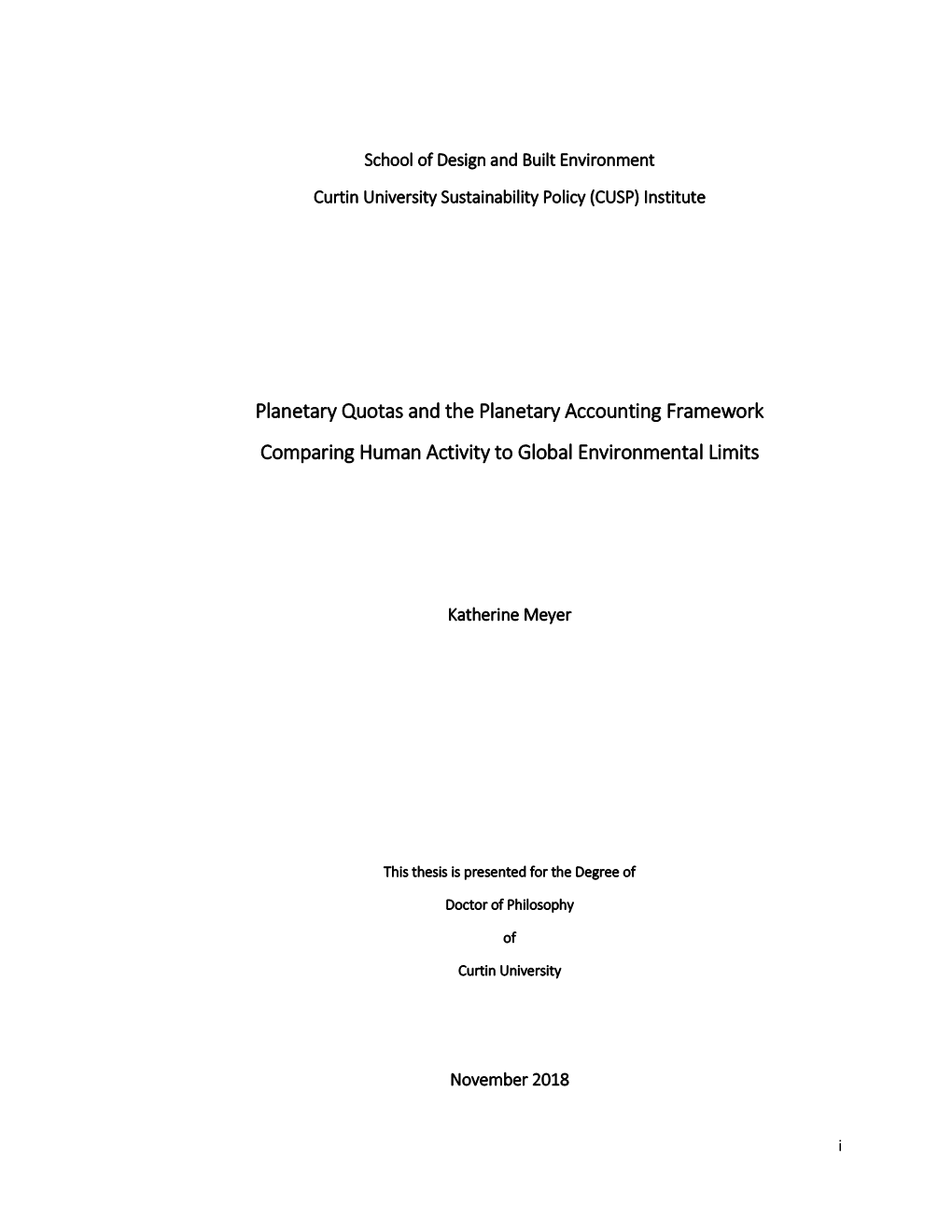 Planetary Quotas and the Planetary Accounting Framework Comparing Human Activity to Global Environmental Limits