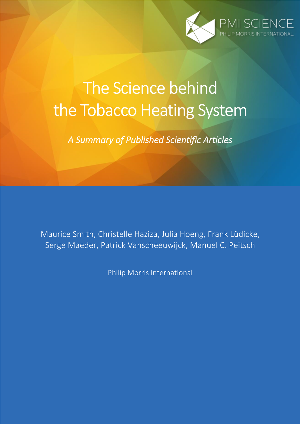 The Science Behind the Tobacco Heating System