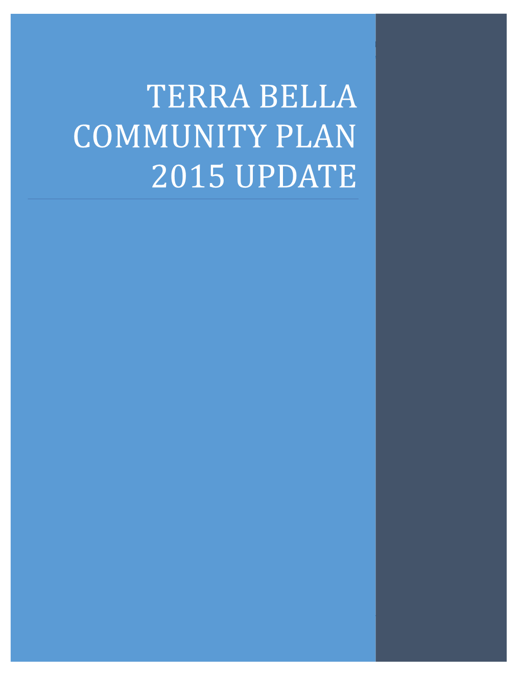 Terra Bella Community Plan