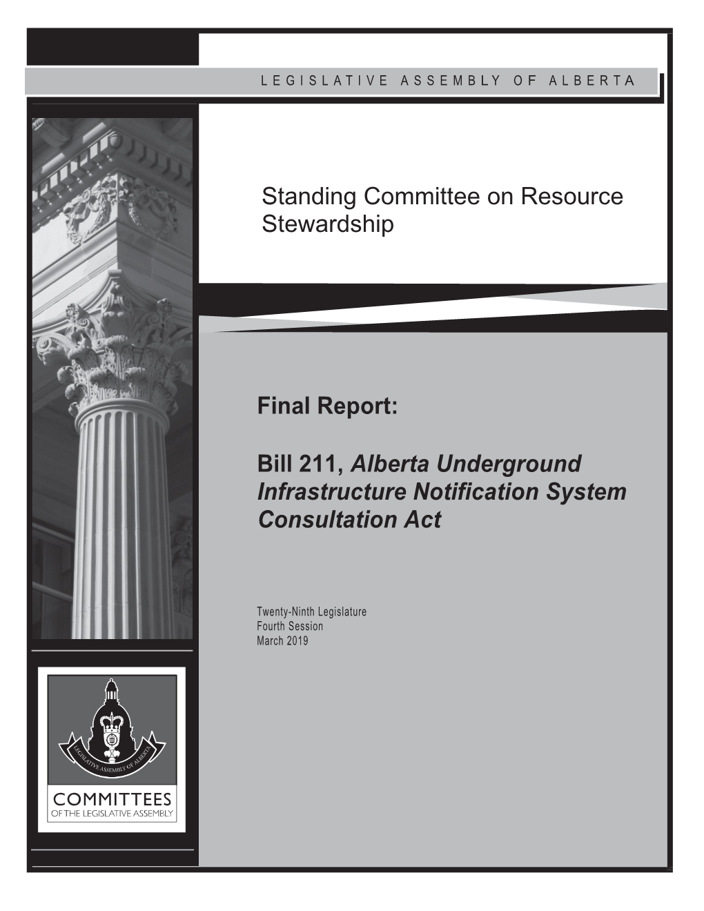 Bill 211, Alberta Underground Infrastructure Notification System Consultation Act