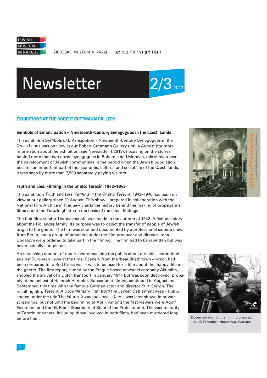 Newsletter 2/3 2013