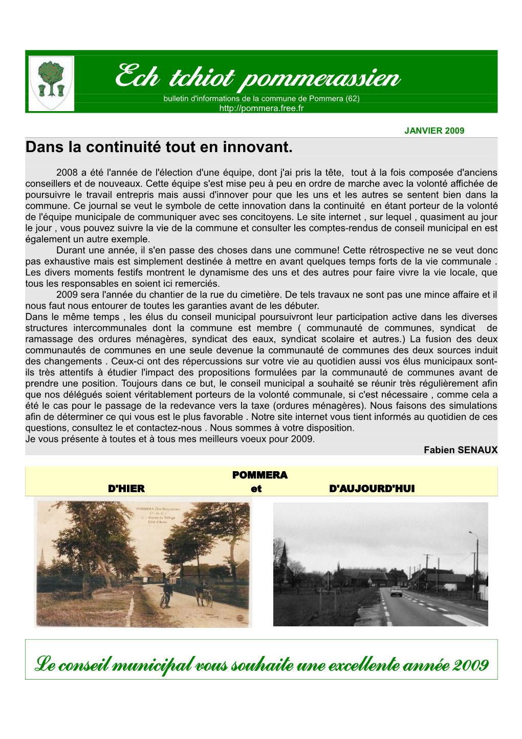 Ech Tchiot Pommerassien Bulletin D'informations De La Commune De Pommera (62)