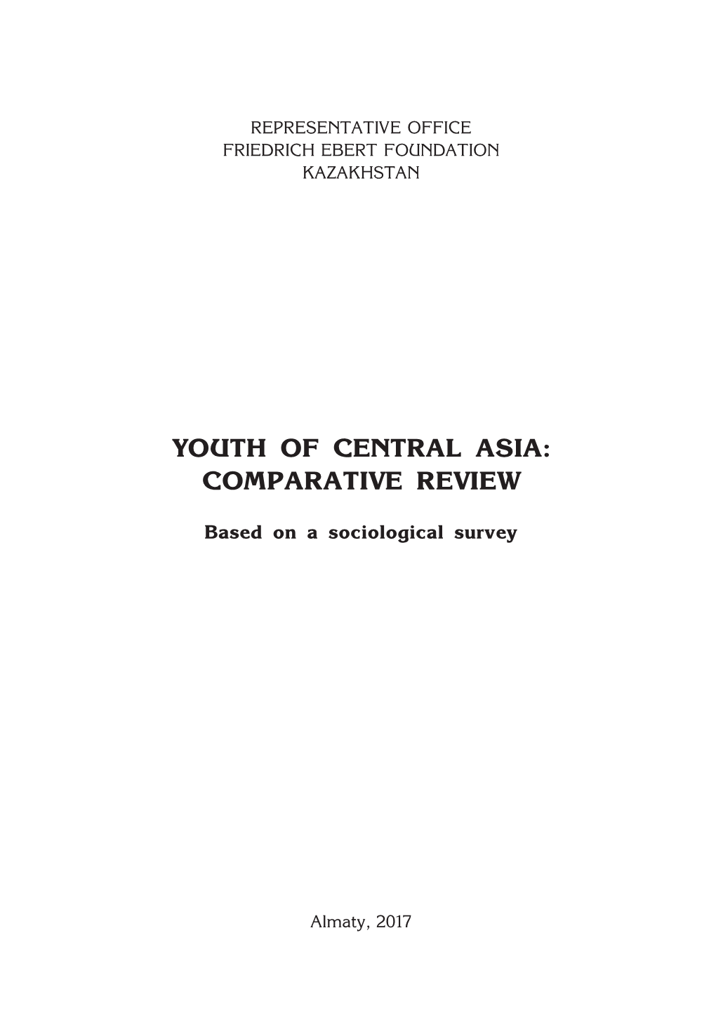 Youth of Central Asia: Comparative Review