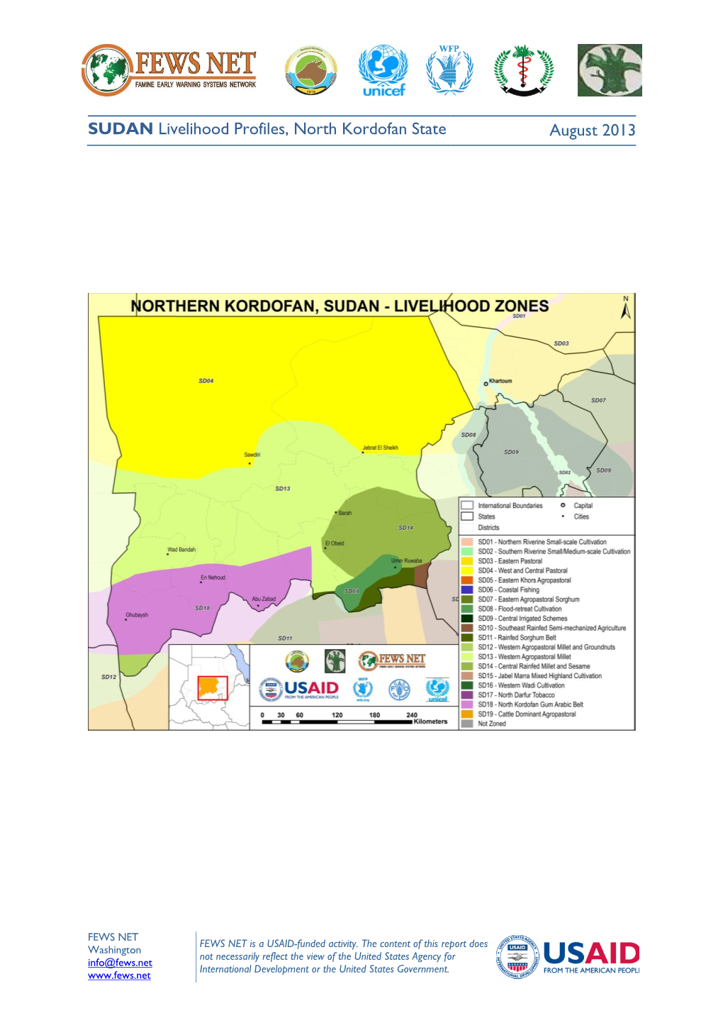 SUDAN Livelihood Profiles, North Kordofan State August 2013