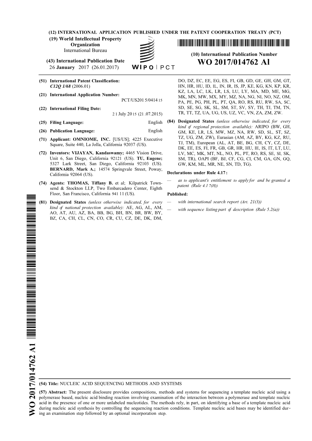 WO 2017/014762 Al 26 January 2017 (26.01.2017) P O P C T