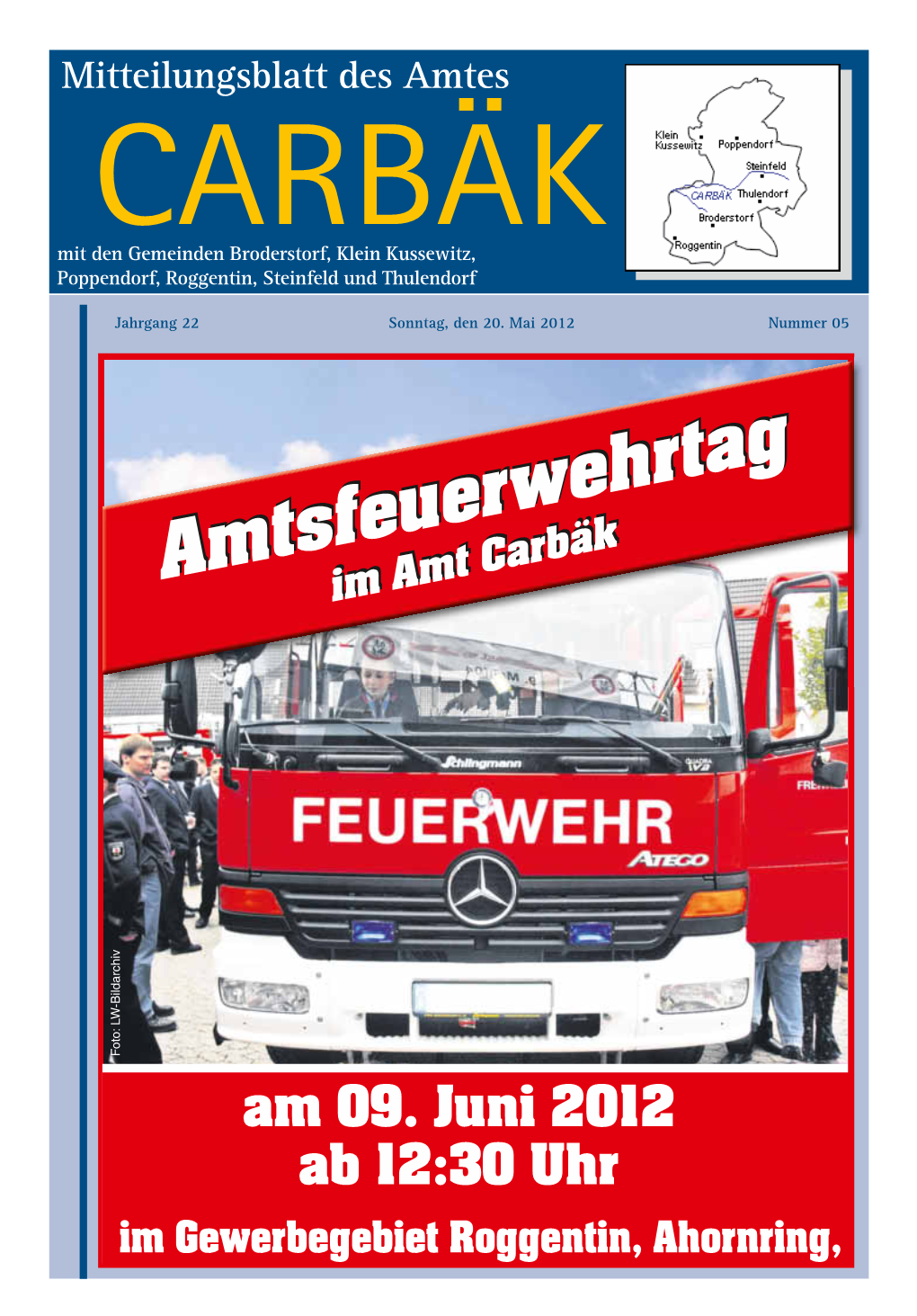 Mitteilungsblatt Nr. 05 Vom 20. Mai 2012