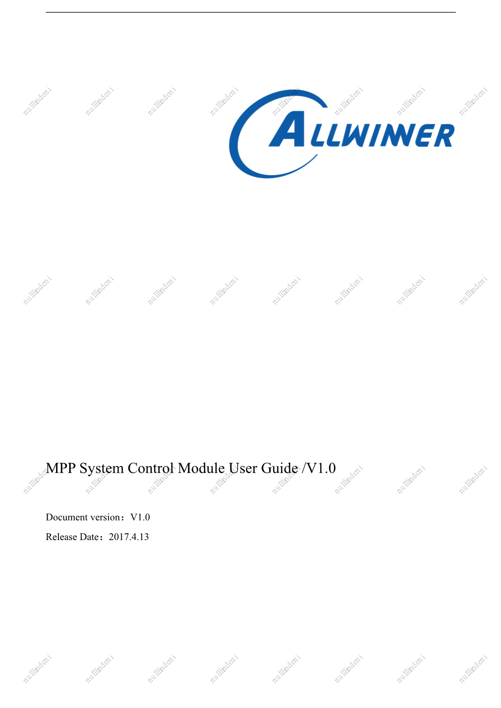 MPP System Control Module User Guide /V1.0 Nulllindeni Nulllindeni Nulllindeni Nulllindeni Nulllindeni Nulllindeni Nulllindeni Nulllindeni