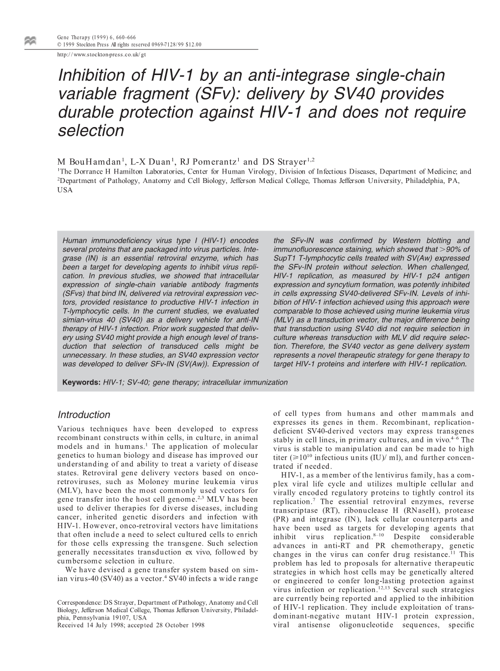 Inhibition of HIV-1 by an Anti-Integrase Single-Chain Variable