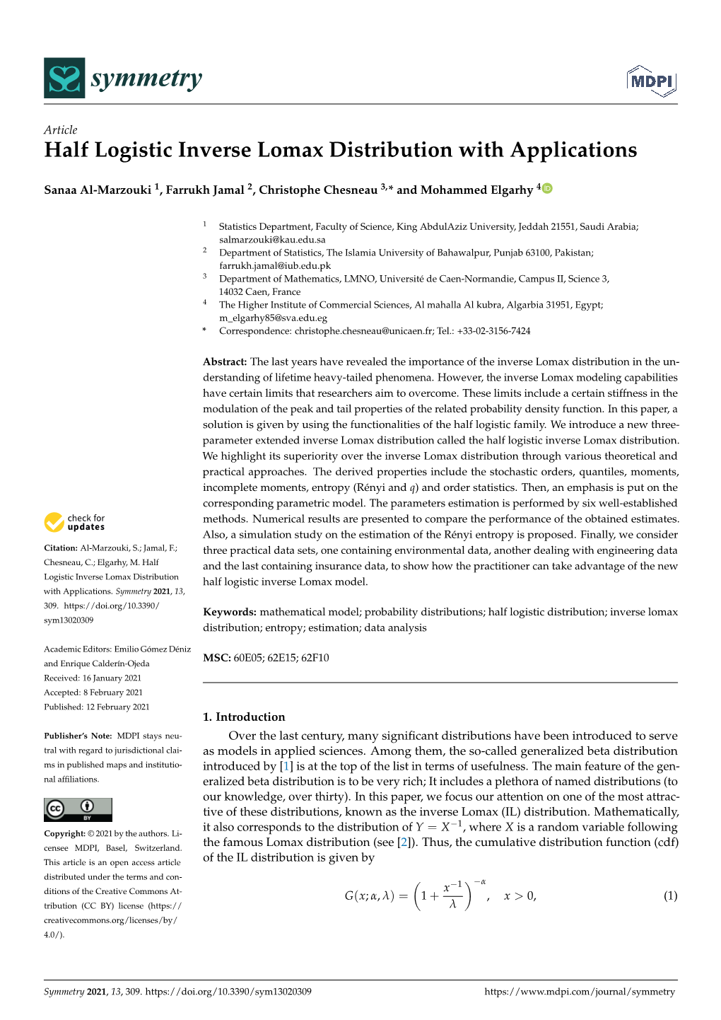 Half Logistic Inverse Lomax Distribution with Applications