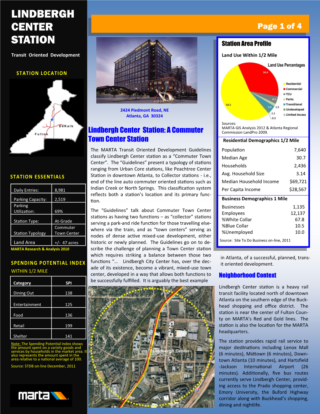 Lindbergh Center Station: a Commuter Commission Landpro 2009