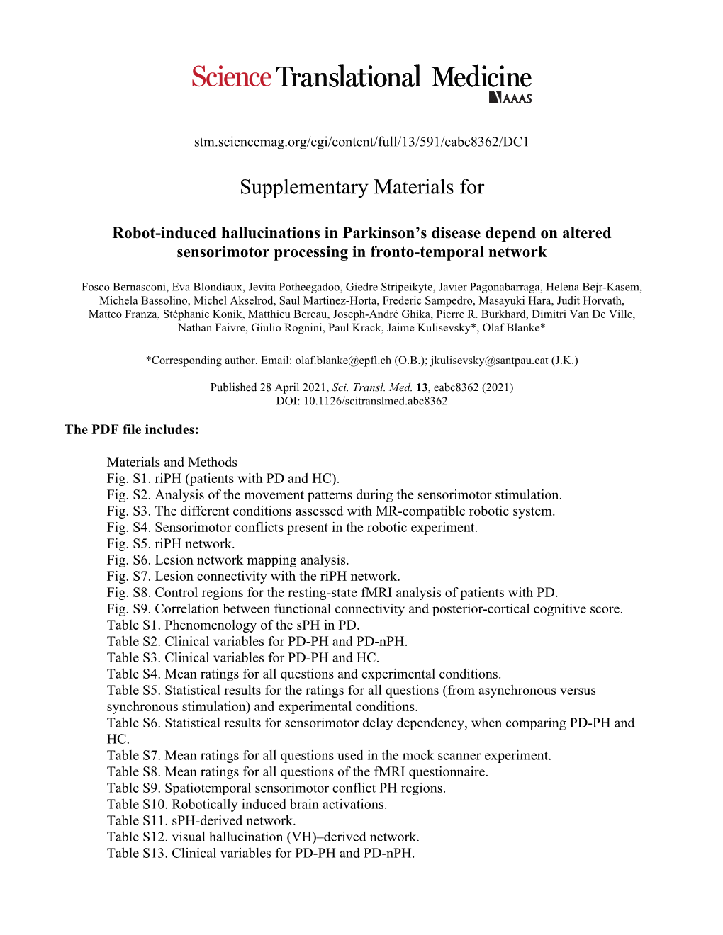 Supplementary Materials For