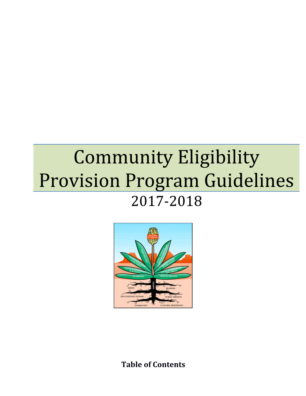 Community Eligibility Provision Program Guidelines