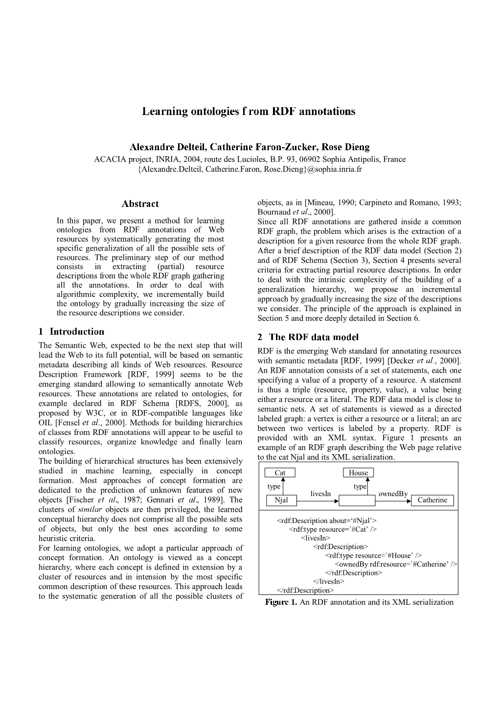 Learning Ontologies from RDF Annotations