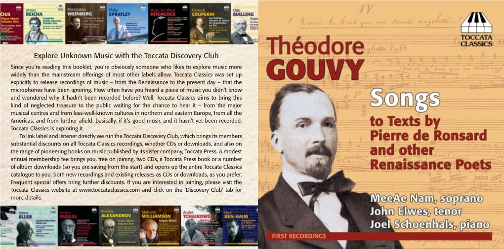 Explore Unknown Music with the Toccata Discovery Club