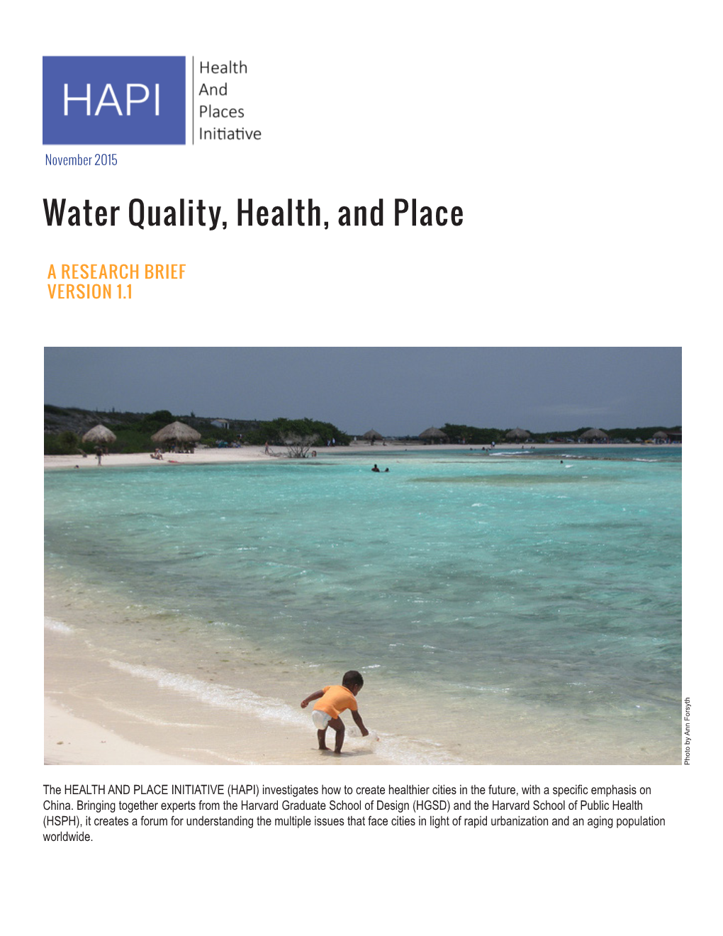 Water Quality, Health, and Place