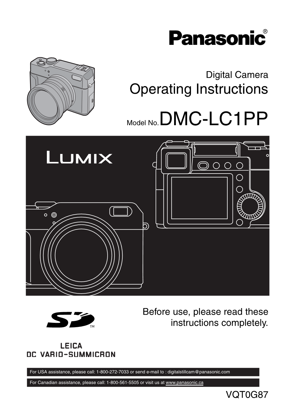 DMC-LC1 Manual