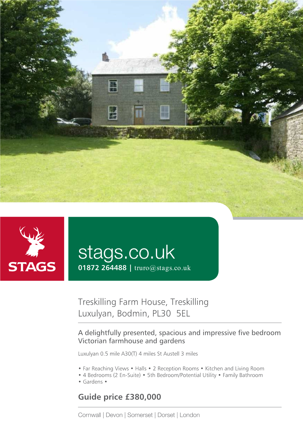 Stags.Co.Uk 01872 264488 | Truro@Stags.Co.Uk