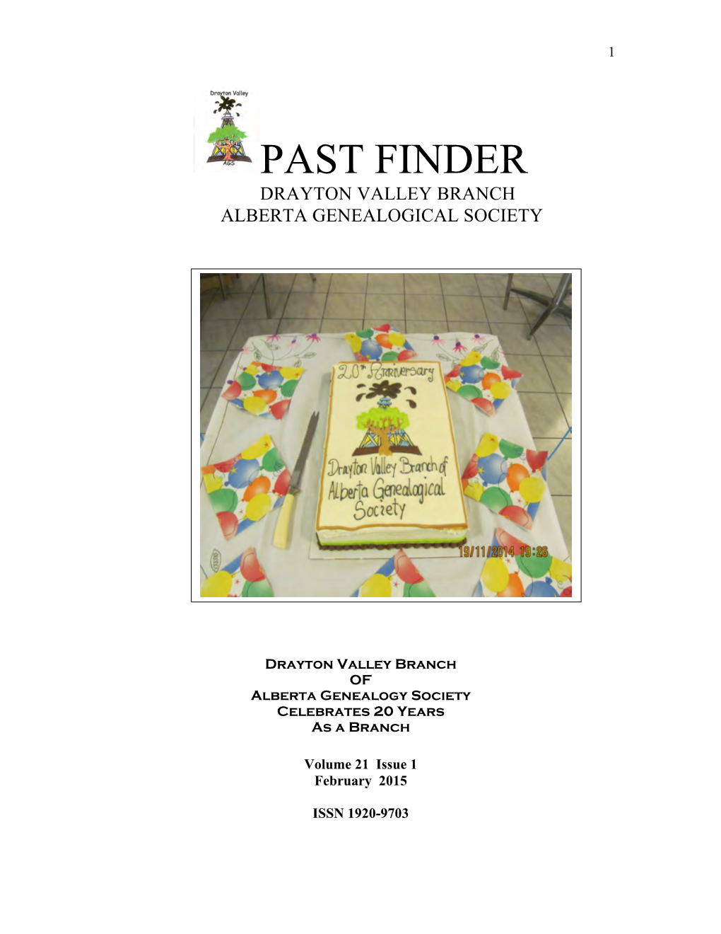 Past Finder Drayton Valley Branch Alberta Genealogical Society