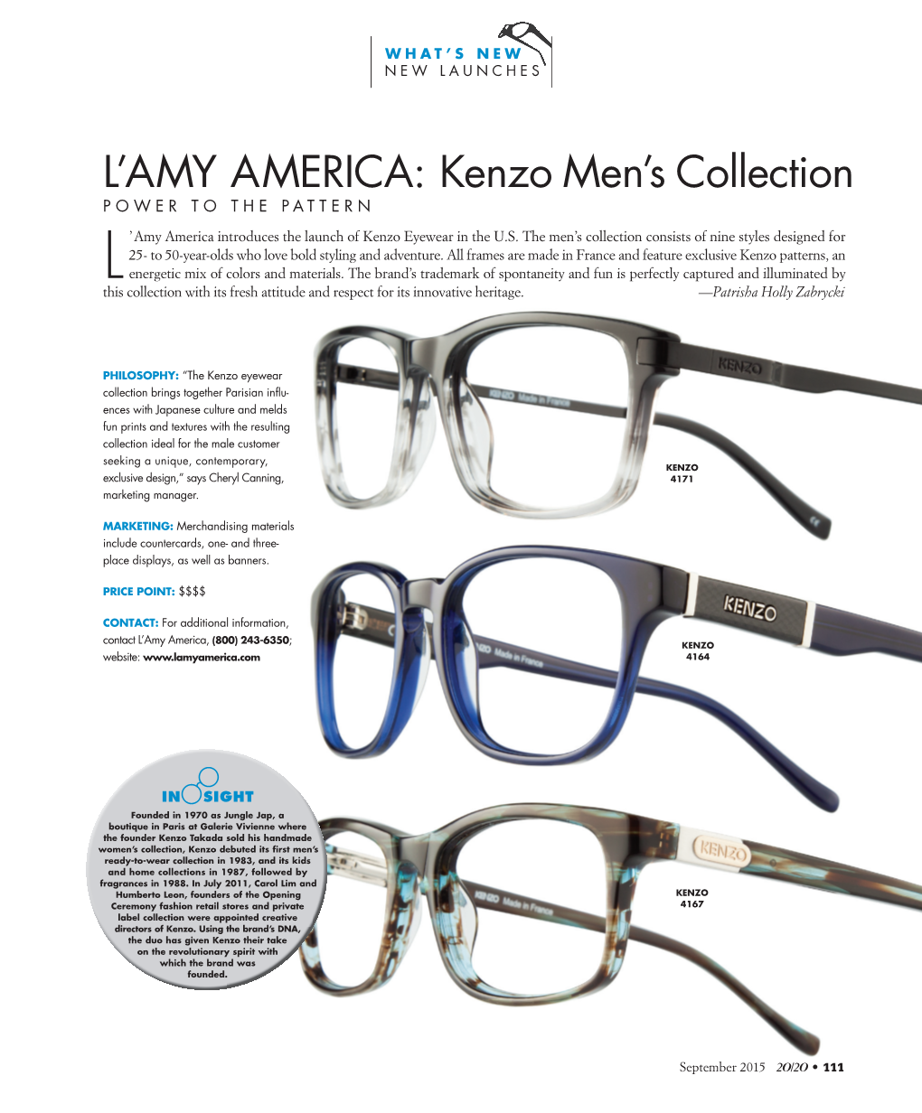 Kenzo Men's Collection