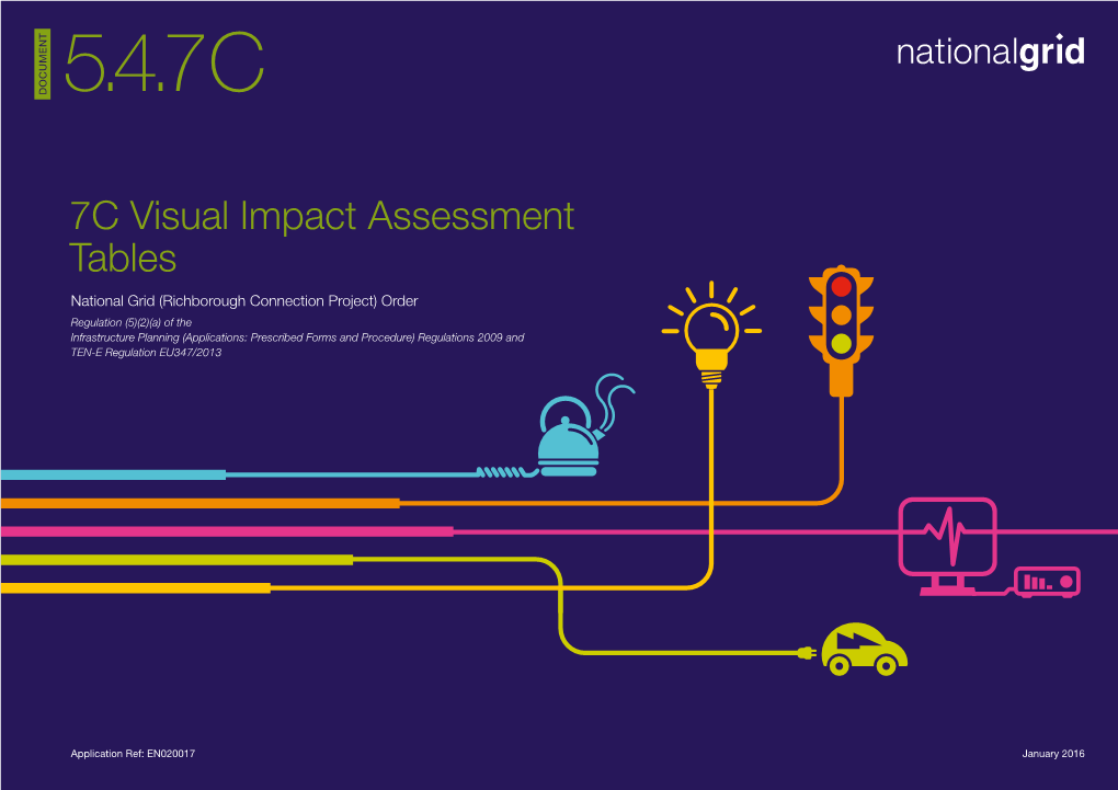 5.4.7C Visual Impact Assessment Tables