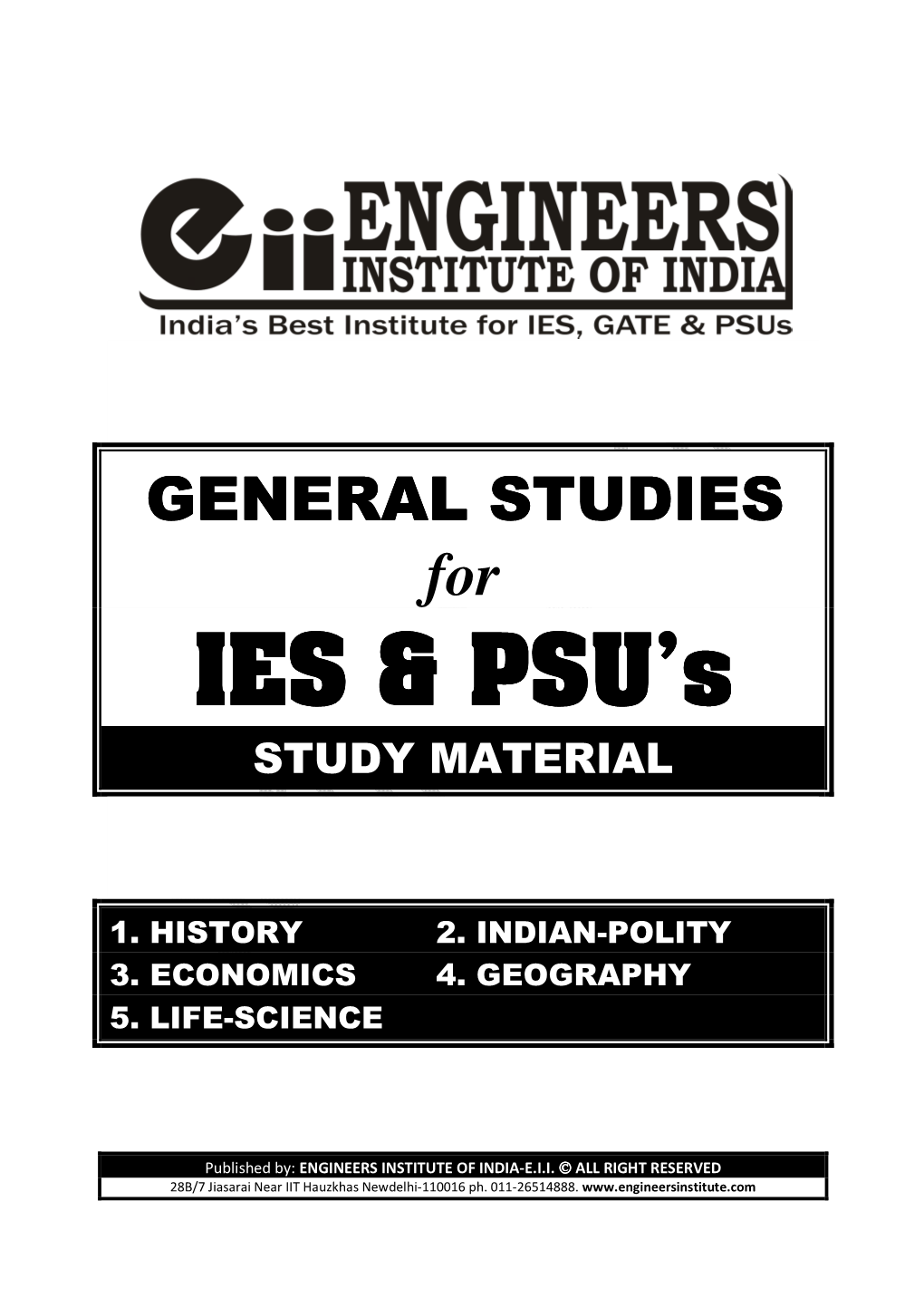 IES & PSU's IES & PSU's