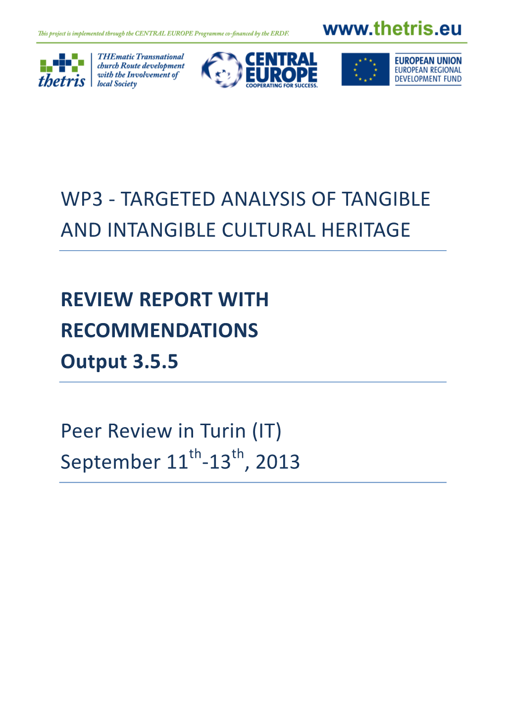 Output 3 5 5 Peer Review TURIN