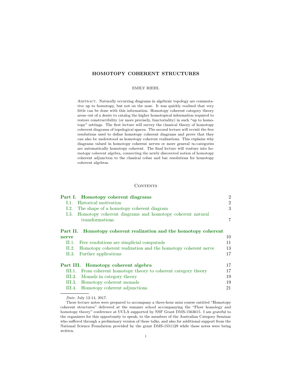 Homotopy Coherent Structures