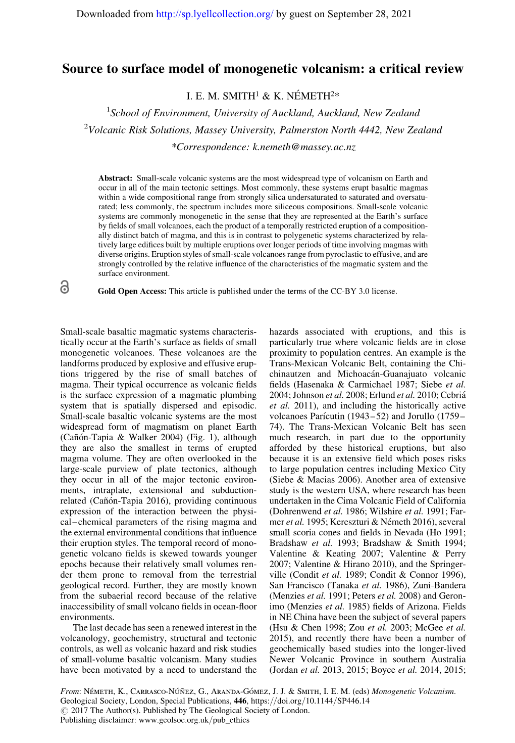 Source to Surface Model of Monogenetic Volcanism: a Critical Review