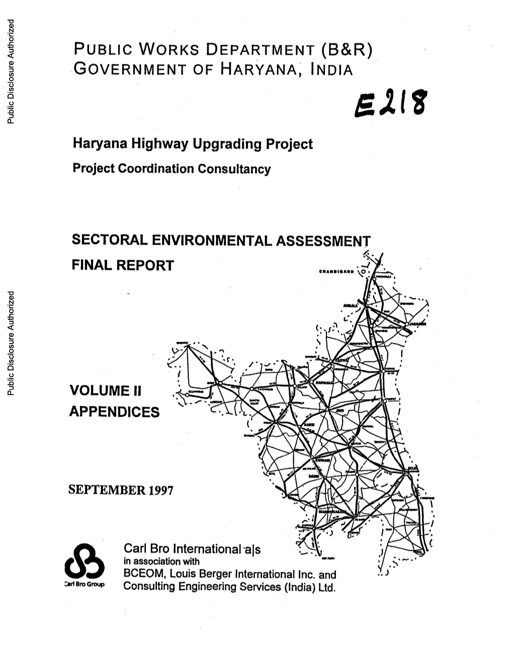 Haryana Highway Upgrading Project Project Coordinationconsultancy