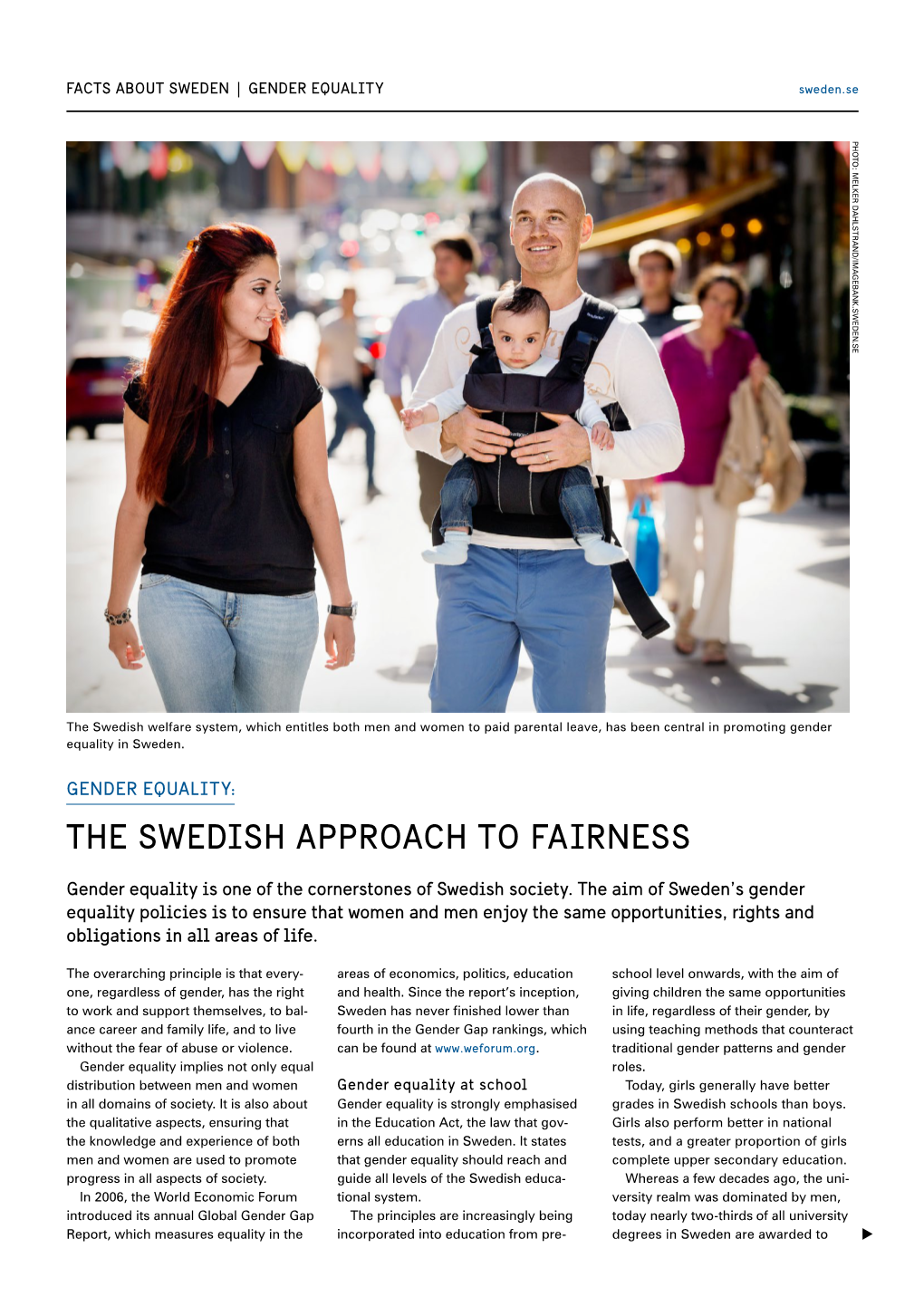 The Swedish Approach to Fairness