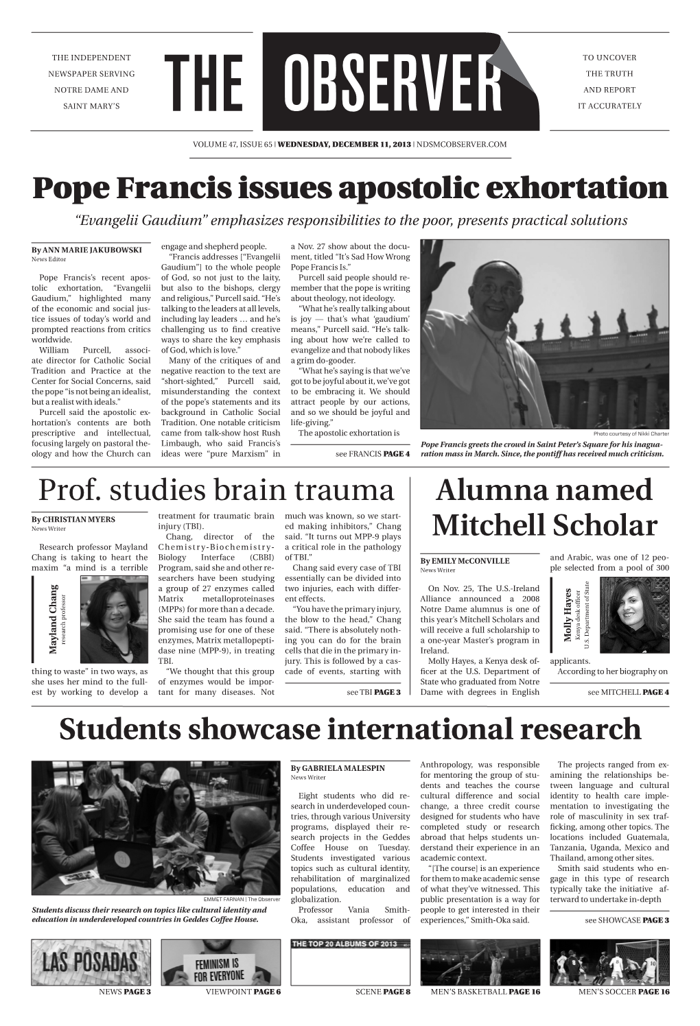 Pope Francis Issues Apostolic Exhortation Prof. Studies Brain