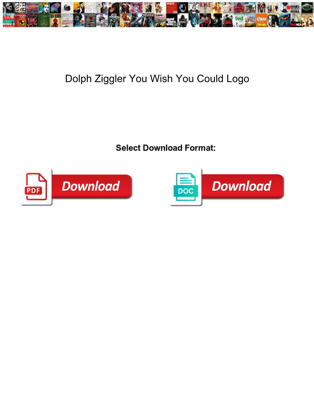 Dolph Ziggler You Wish You Could Logo