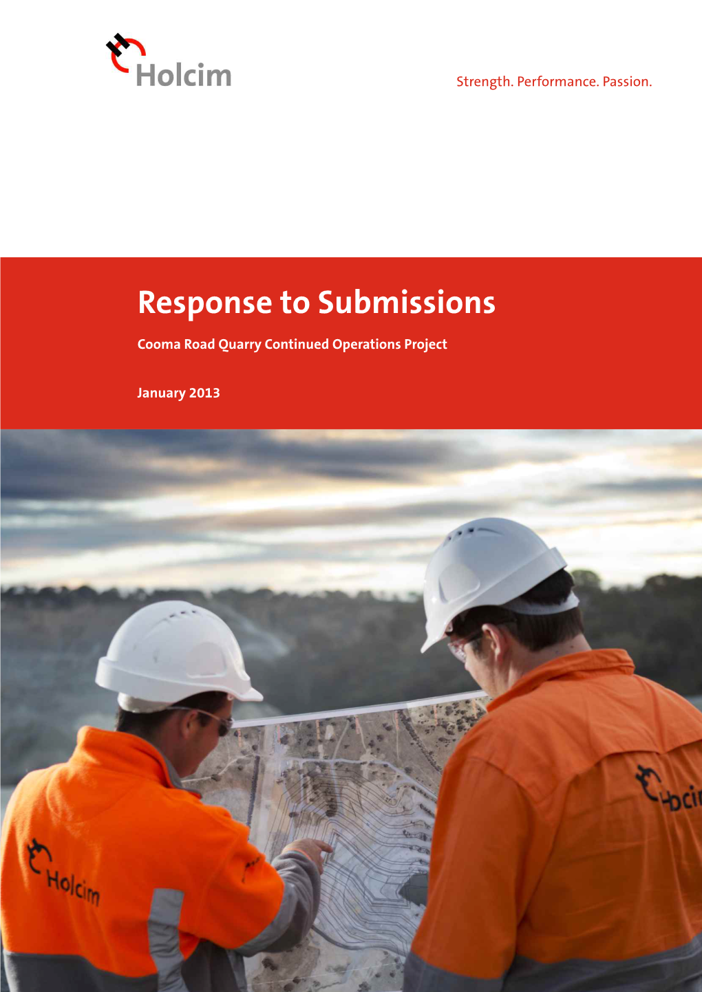 COOMA ROAD QUARRY CONTINUED OPERATIONS PROJECT Response to Submissions