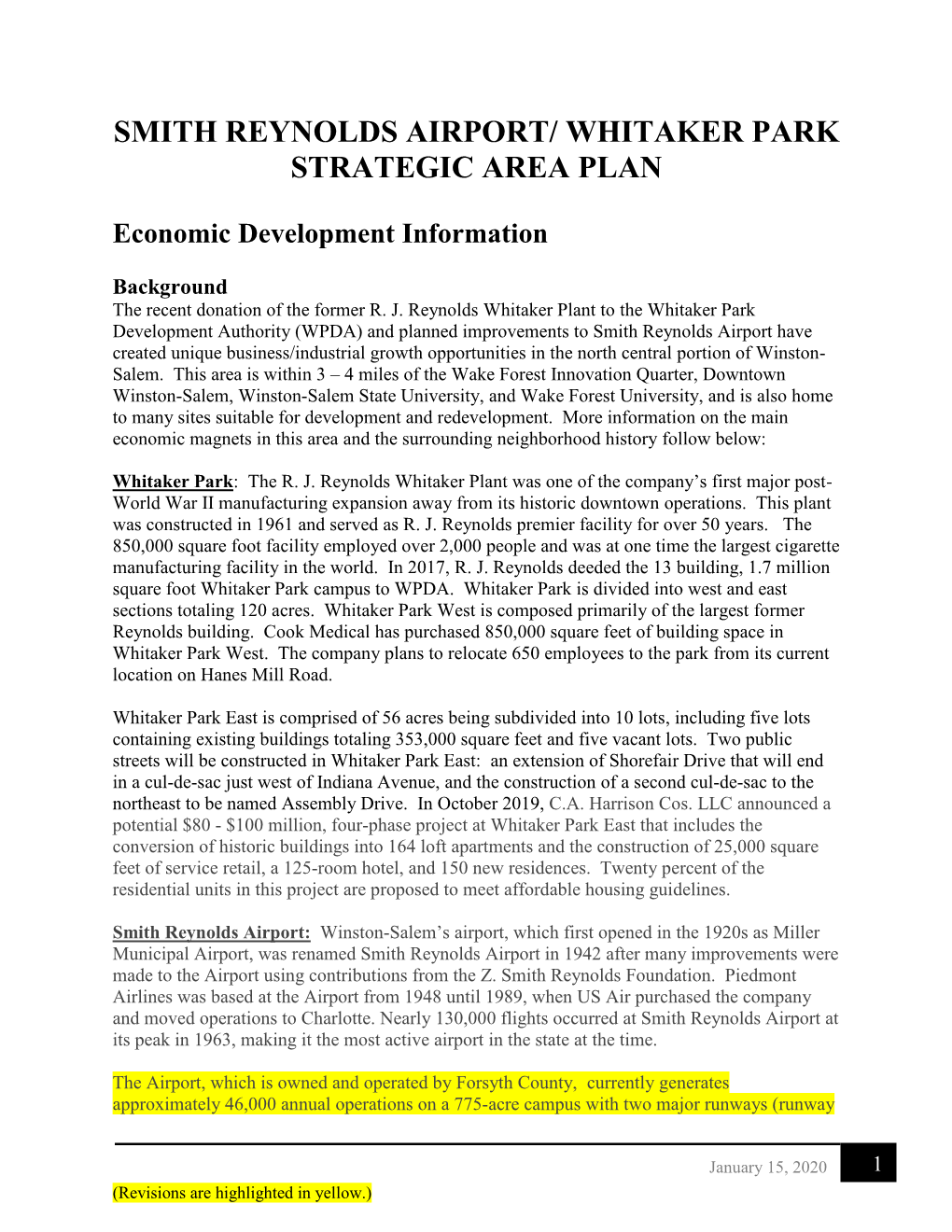 Revised Economic Development Recommendations at 3Rd Meeting 1