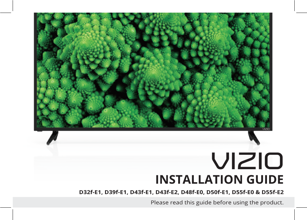 Installation Guide D32f-E1, D39f-E1, D43f-E1, D43f-E2, D48f-E0, D50f-E1, D55f-E0 & D55f-E2