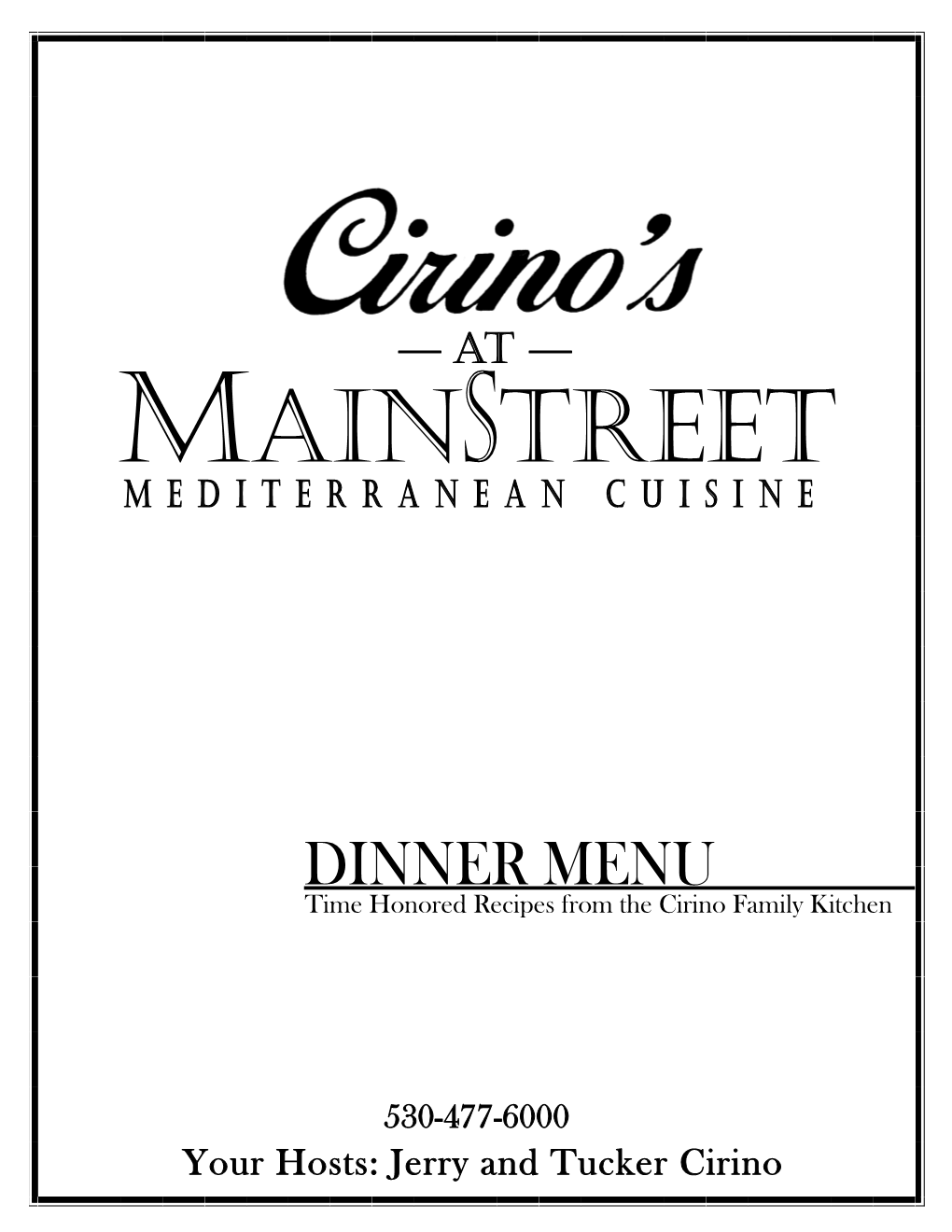 MAINSTREET Mediterranean Cuisine