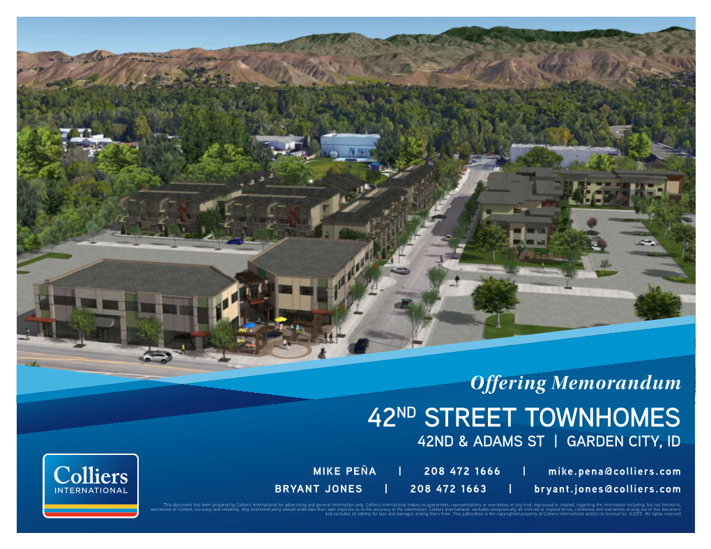 42Nd Street Townhomes 42Nd & Adams St | Garden City, Id