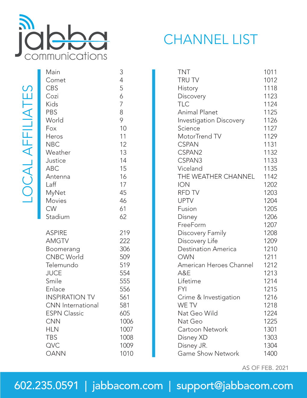 Phoenix Channel List