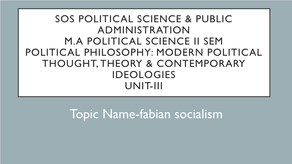 Fabian Society