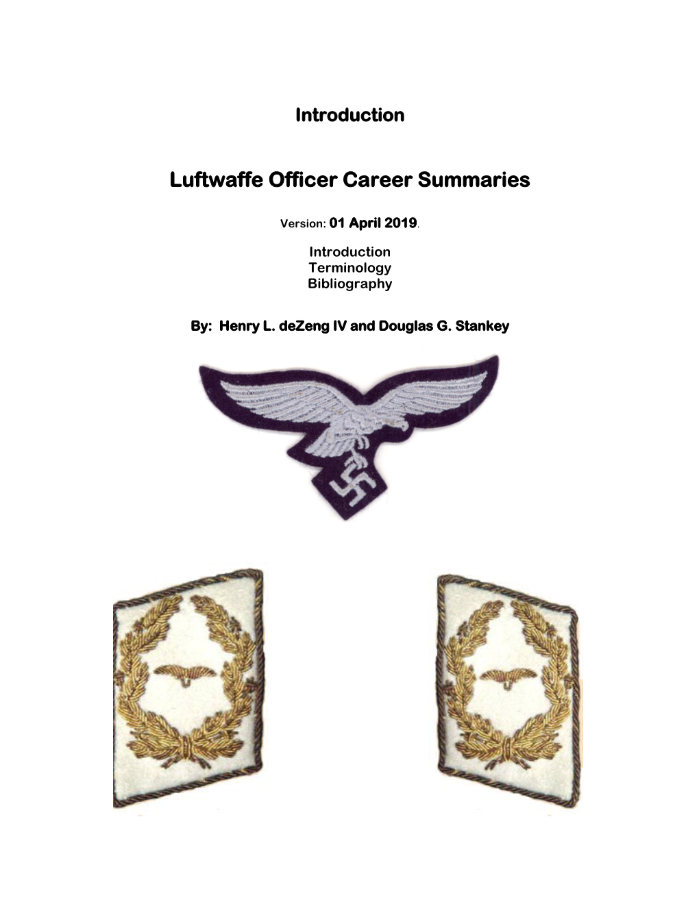 Luftwaffe Officer Career Summaries