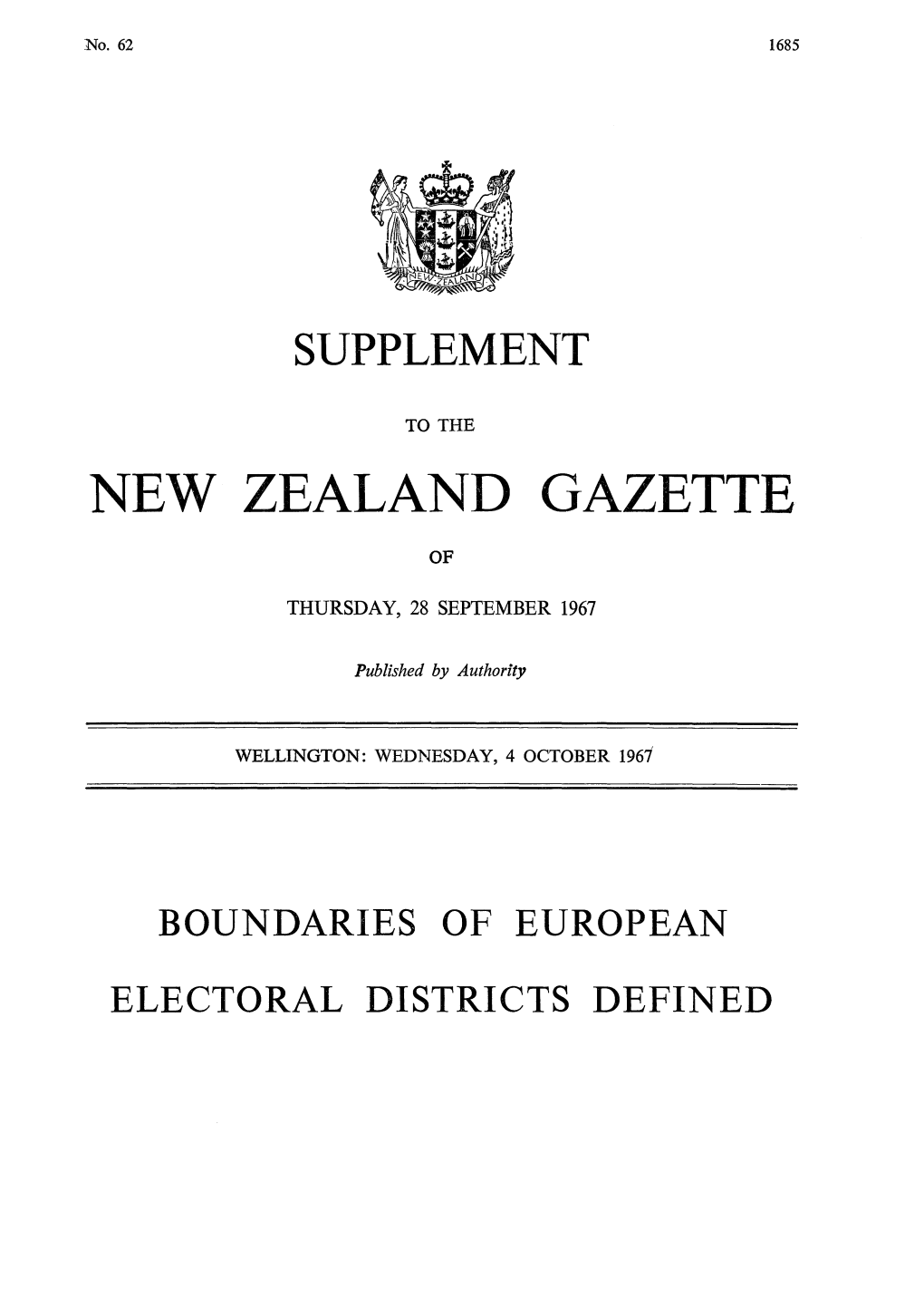 No 62, 4 October 1967, 1685