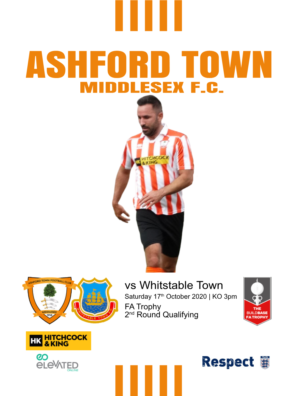 Whitstable Town Saturday 17Th October 2020 | KO 3Pm FA Trophy 2Nd Round Qualifying @Ashfordtownmx