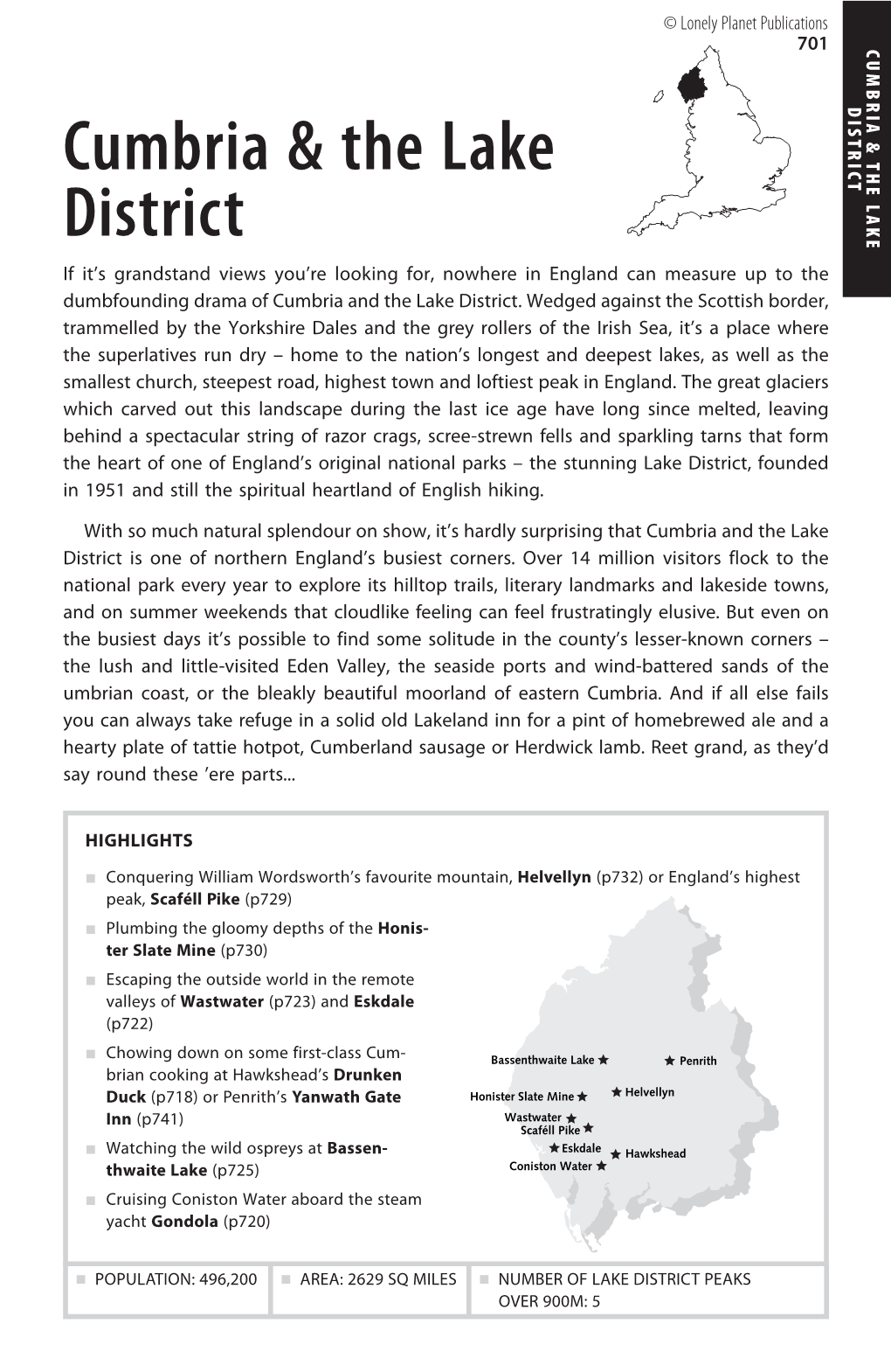 Cumbria & the Lake District