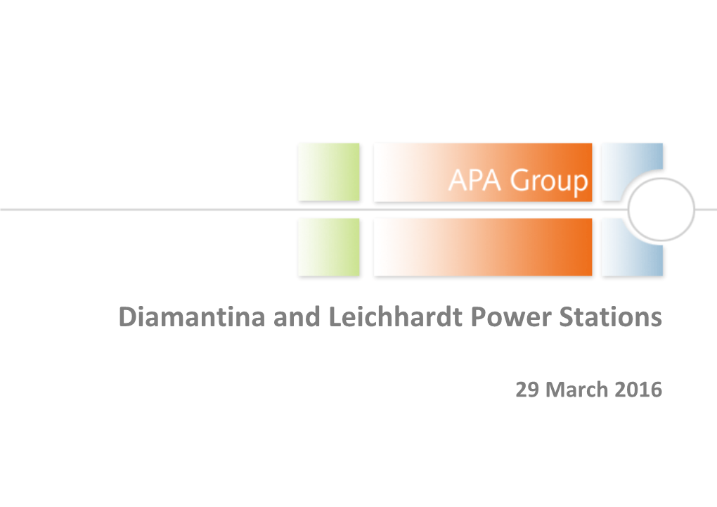 Diamantina and Leichhardt Power Stations