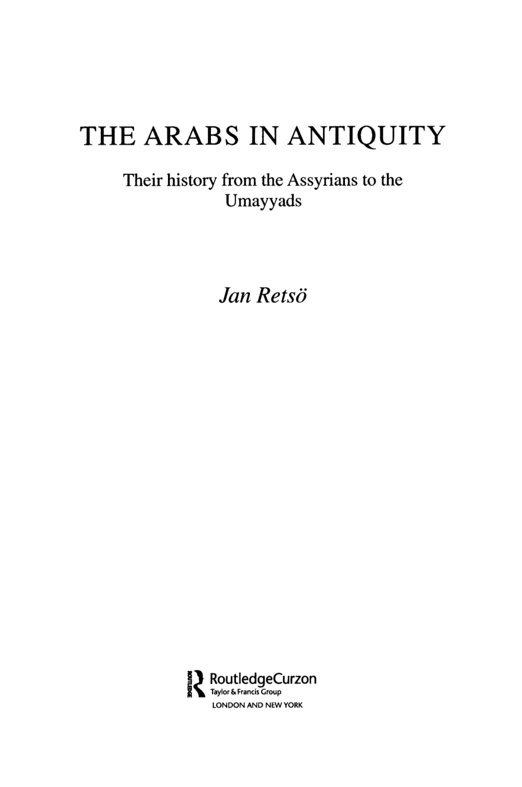 The Arabs in Antiquity