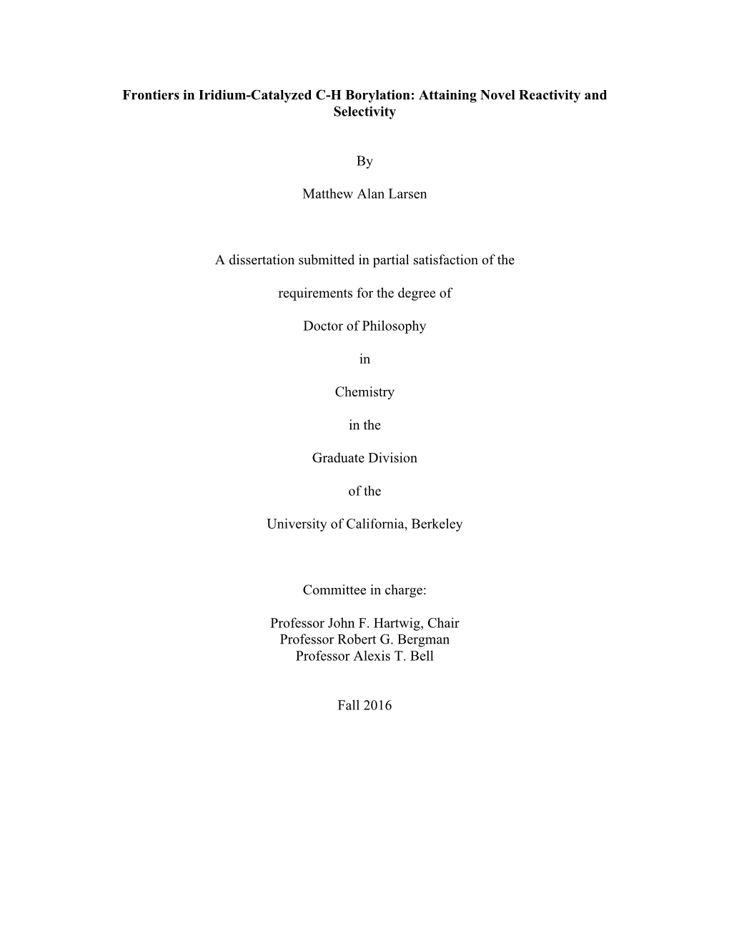 Frontiers in Iridium-Catalyzed CH Borylation