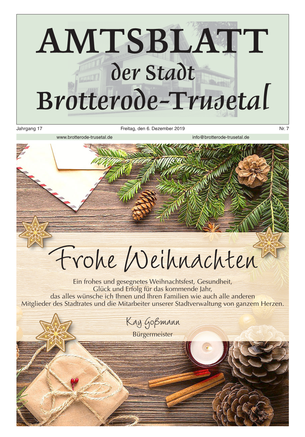 Amtsbaltt Brotterode-Trusetal Dezember 2019.Pdf