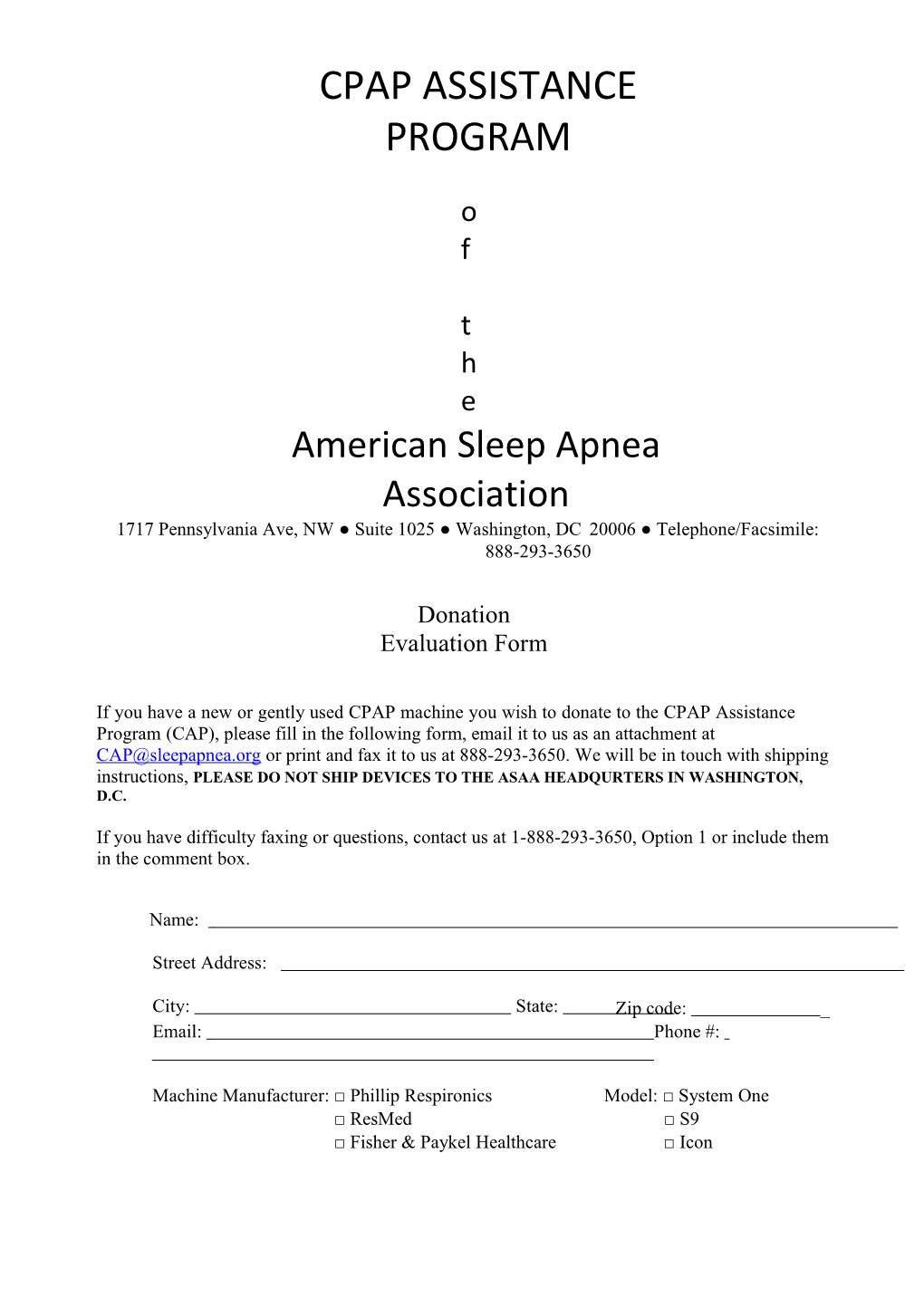 The American Sleep Apnea Association