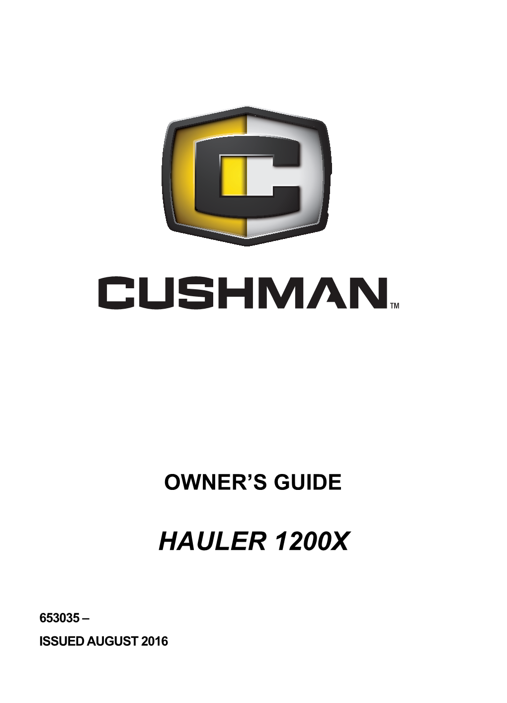 Hauler 1200X Gas Manual